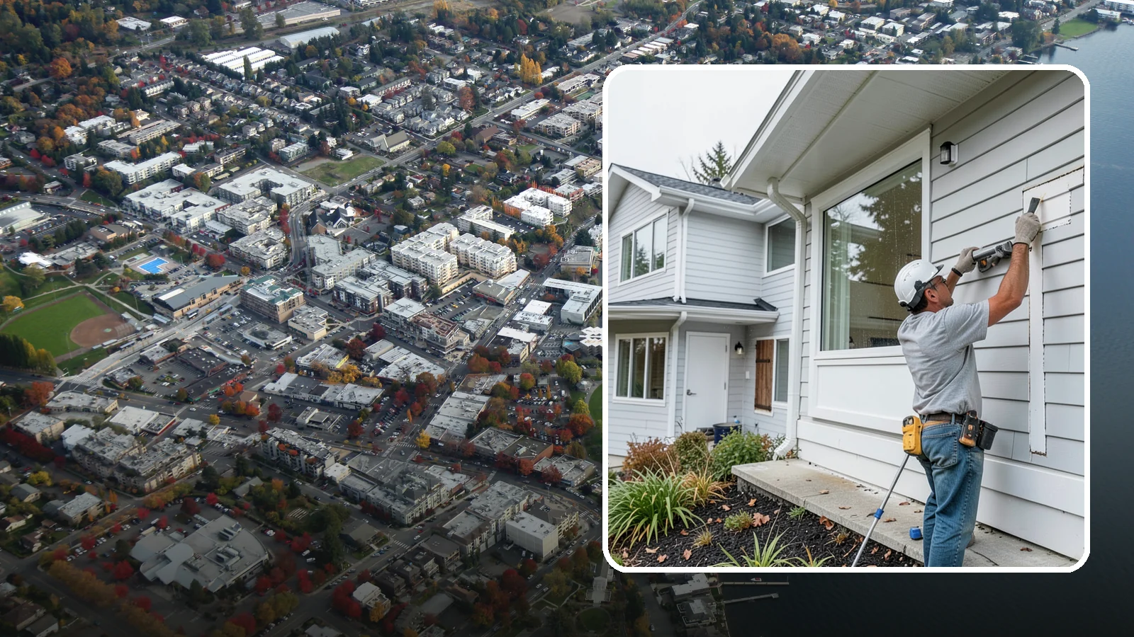Exterior Caulking in Kirkland, King County, WA - Exterior caulking that seals the gaps where wind-driven rain tries to enter your home.