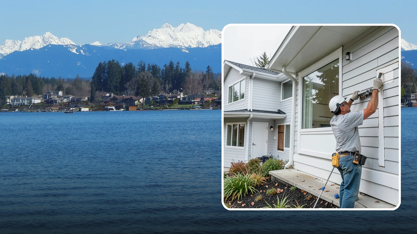 Exterior Caulking in Lake Stevens, Snohomish County, WA - Exterior caulking that seals the gaps where wind-driven rain tries to enter your home.