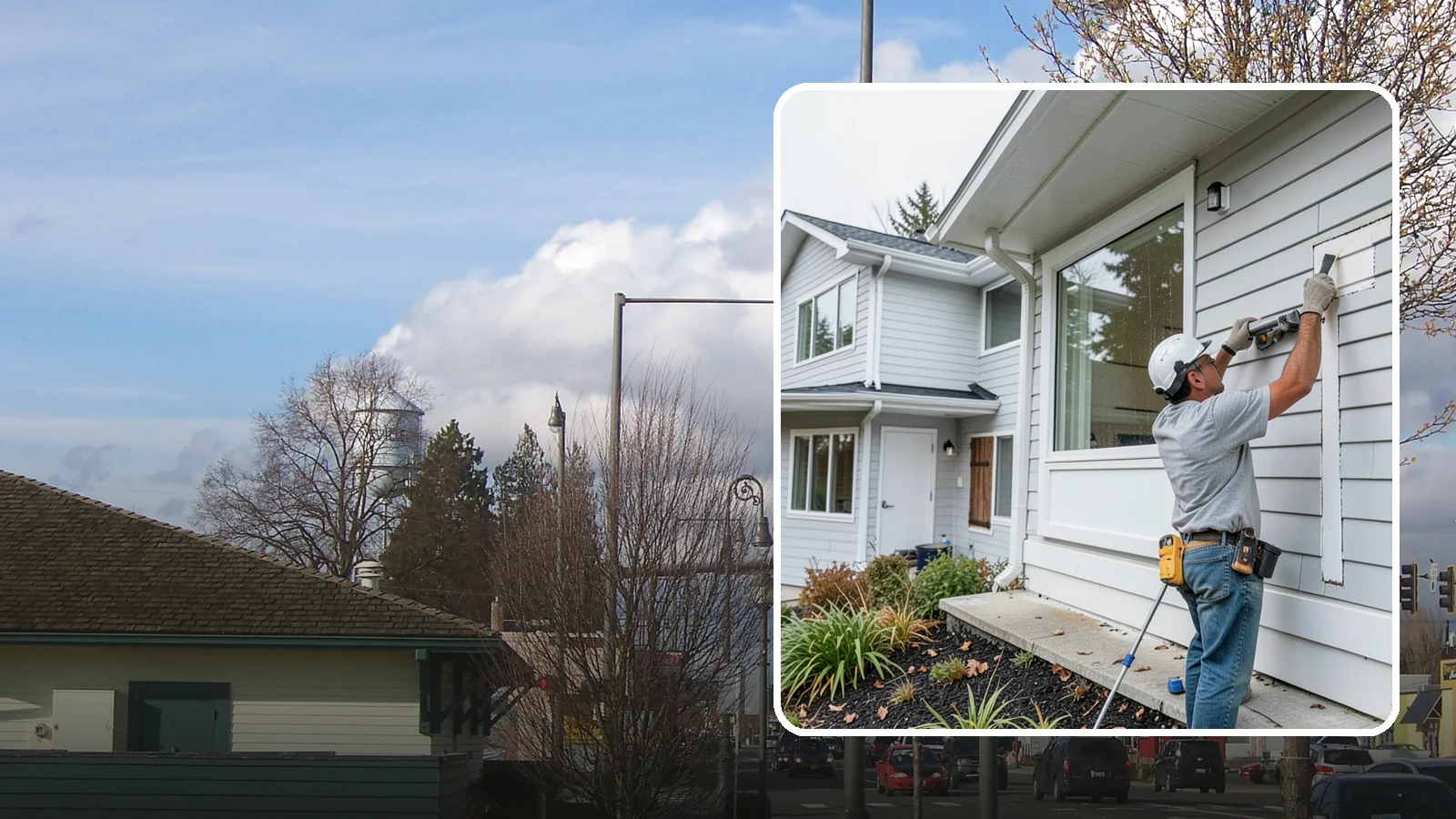 Exterior Caulking in Marysville, Snohomish County, WA - Exterior caulking that seals the gaps where wind-driven rain tries to enter your home.