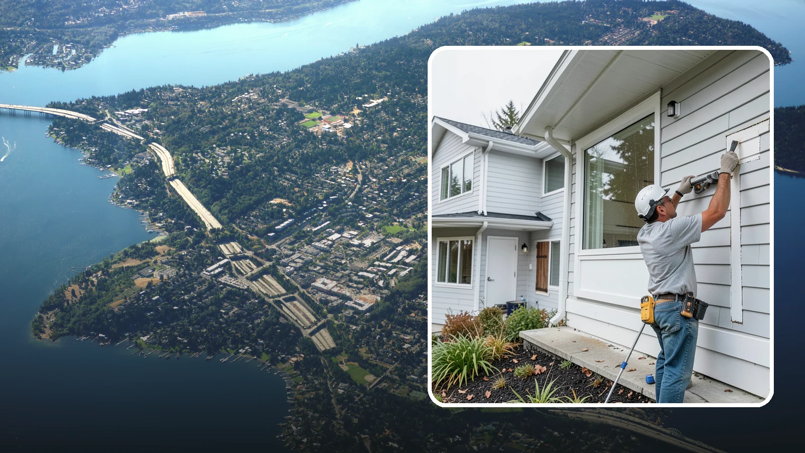 Exterior Caulking in Mercer Island, King County, WA - Exterior caulking that seals the gaps where wind-driven rain tries to enter your home.