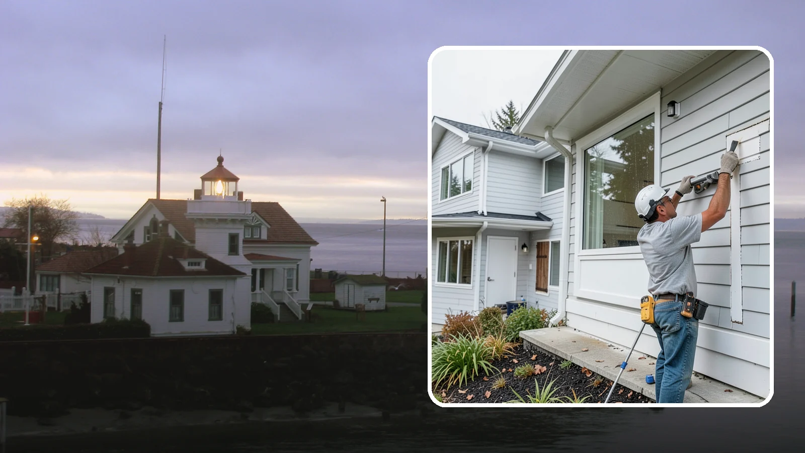 Exterior Caulking in Mukilteo, Snohomish County, WA - Exterior caulking that seals the gaps where wind-driven rain tries to enter your home.
