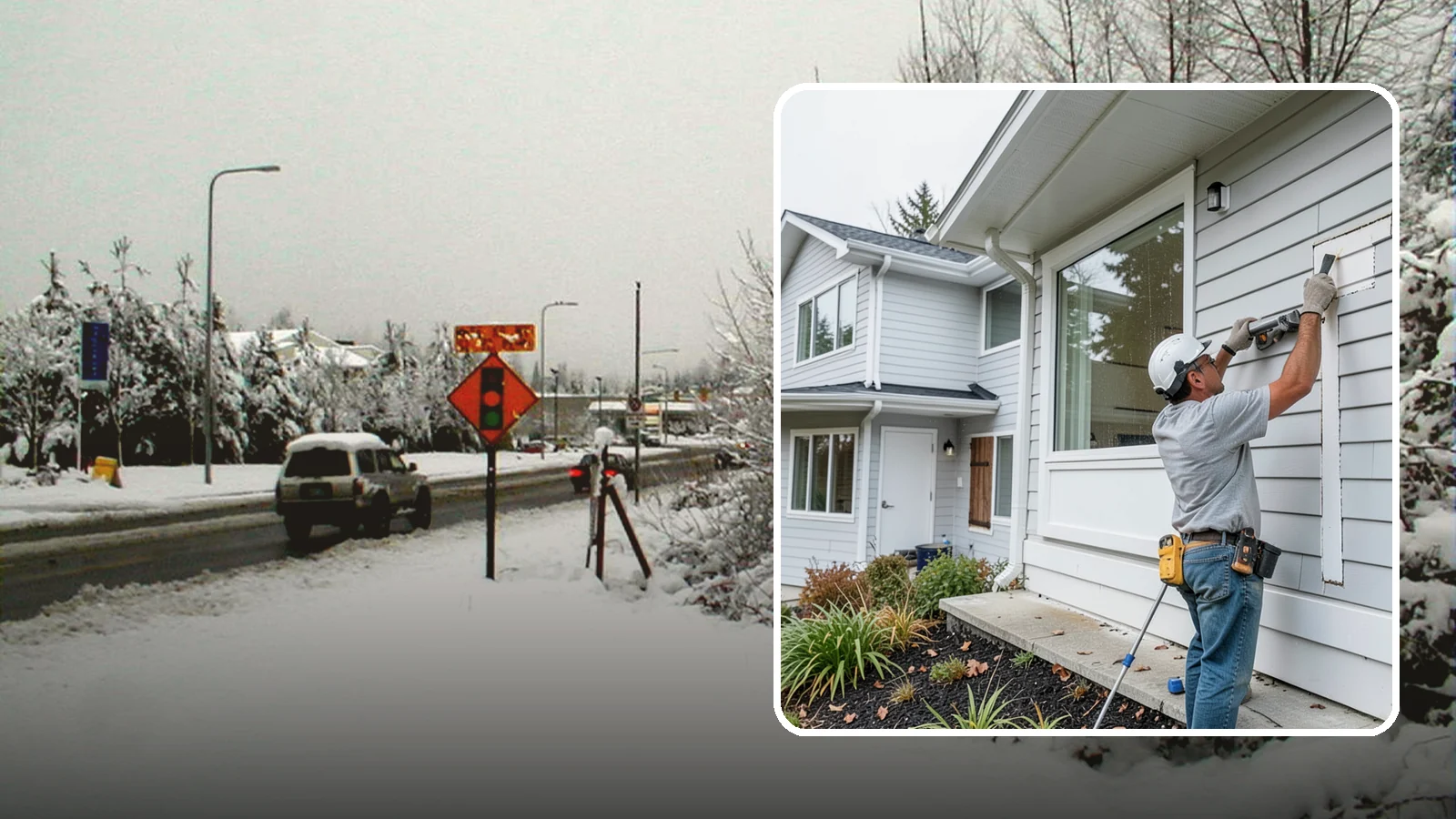 Exterior Caulking in Newcastle, King County, WA - Exterior caulking that seals the gaps where wind-driven rain tries to enter your home.