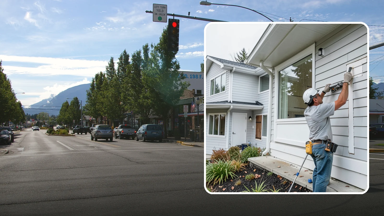 Exterior Caulking in North Bend, King County, WA - Exterior caulking that seals the gaps where wind-driven rain tries to enter your home.