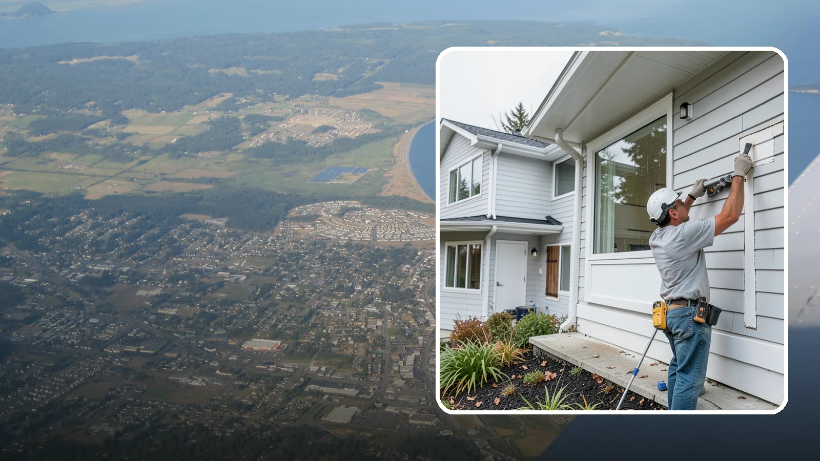 Exterior Caulking in Oak Harbor, Island County, WA - Exterior caulking that seals the gaps where wind-driven rain tries to enter your home.