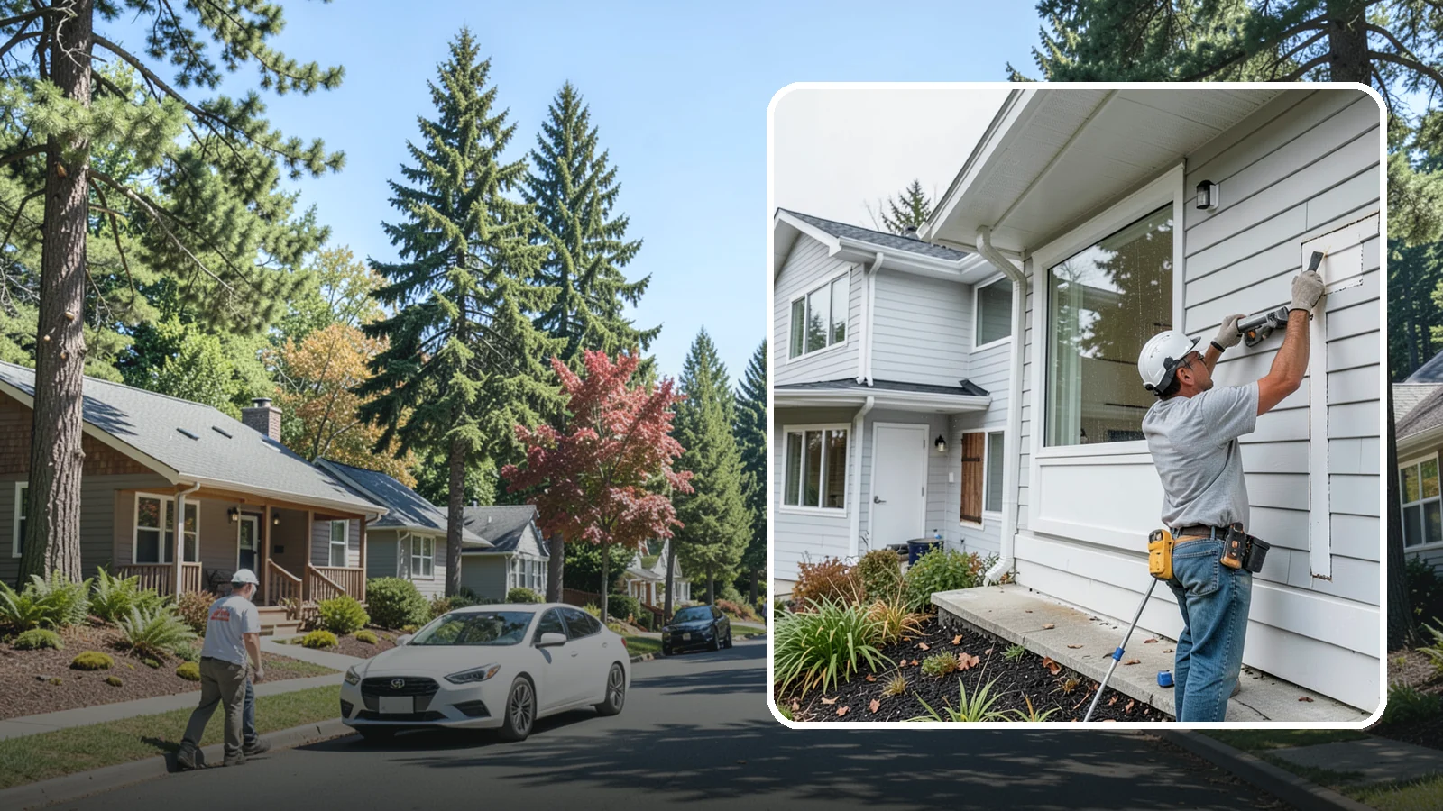 Exterior Caulking in Orting, Pierce County, WA - Exterior caulking that seals the gaps where wind-driven rain tries to enter your home.