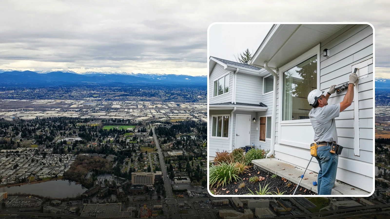 Exterior Caulking in SeaTac, King County, WA - Exterior caulking that seals the gaps where wind-driven rain tries to enter your home.