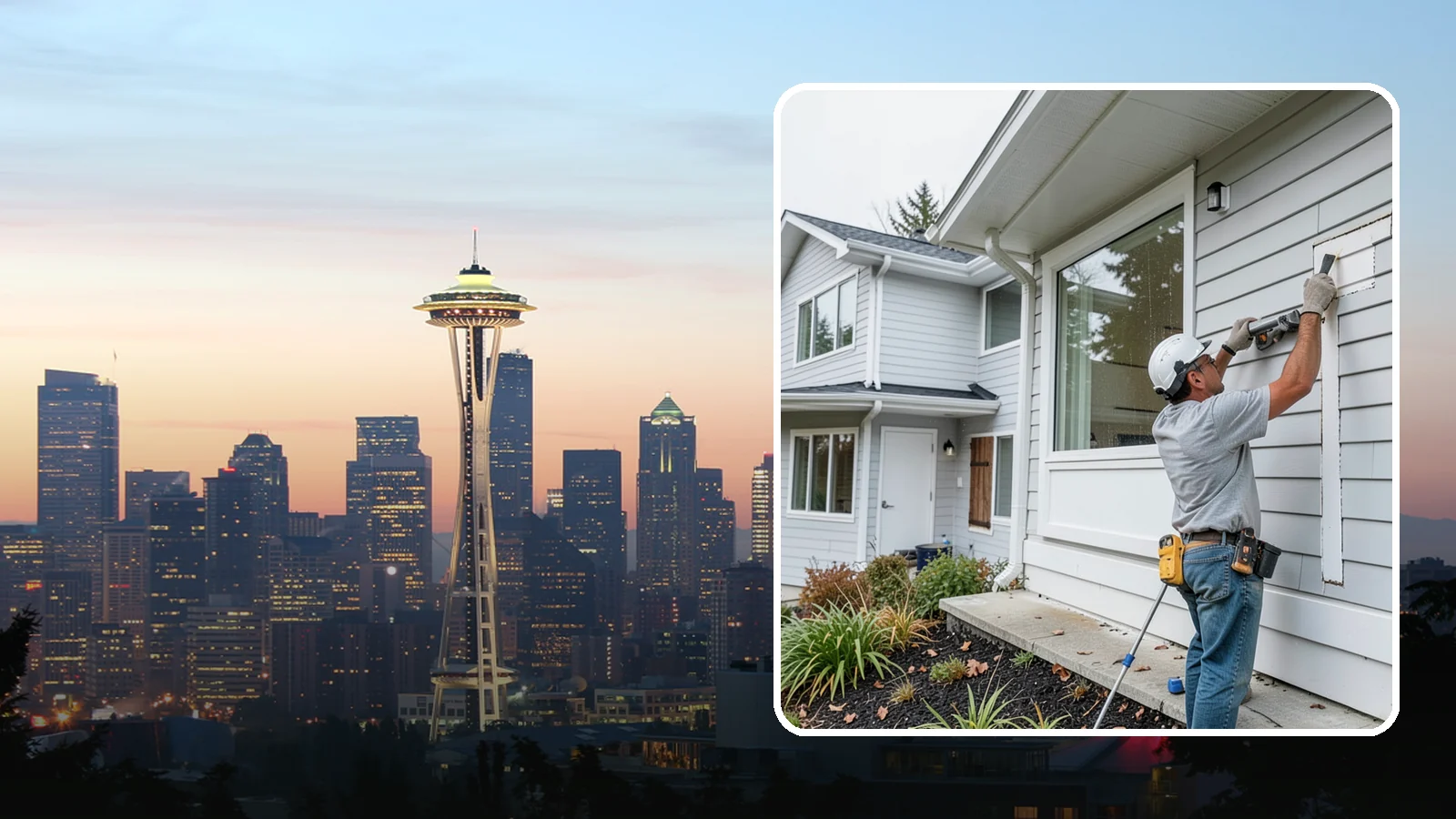 Exterior Caulking in Seattle, King County, WA - Exterior caulking that seals the gaps where wind-driven rain tries to enter your home.