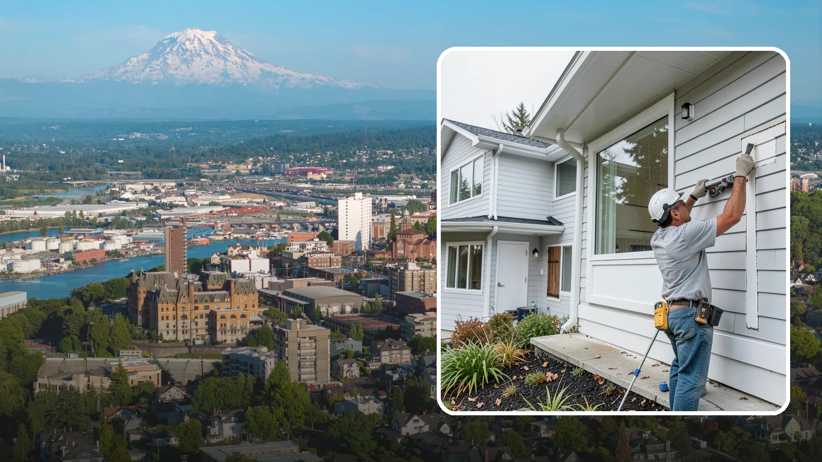 Exterior Caulking in Tacoma, Pierce County, WA - Exterior caulking that seals the gaps where wind-driven rain tries to enter your home.