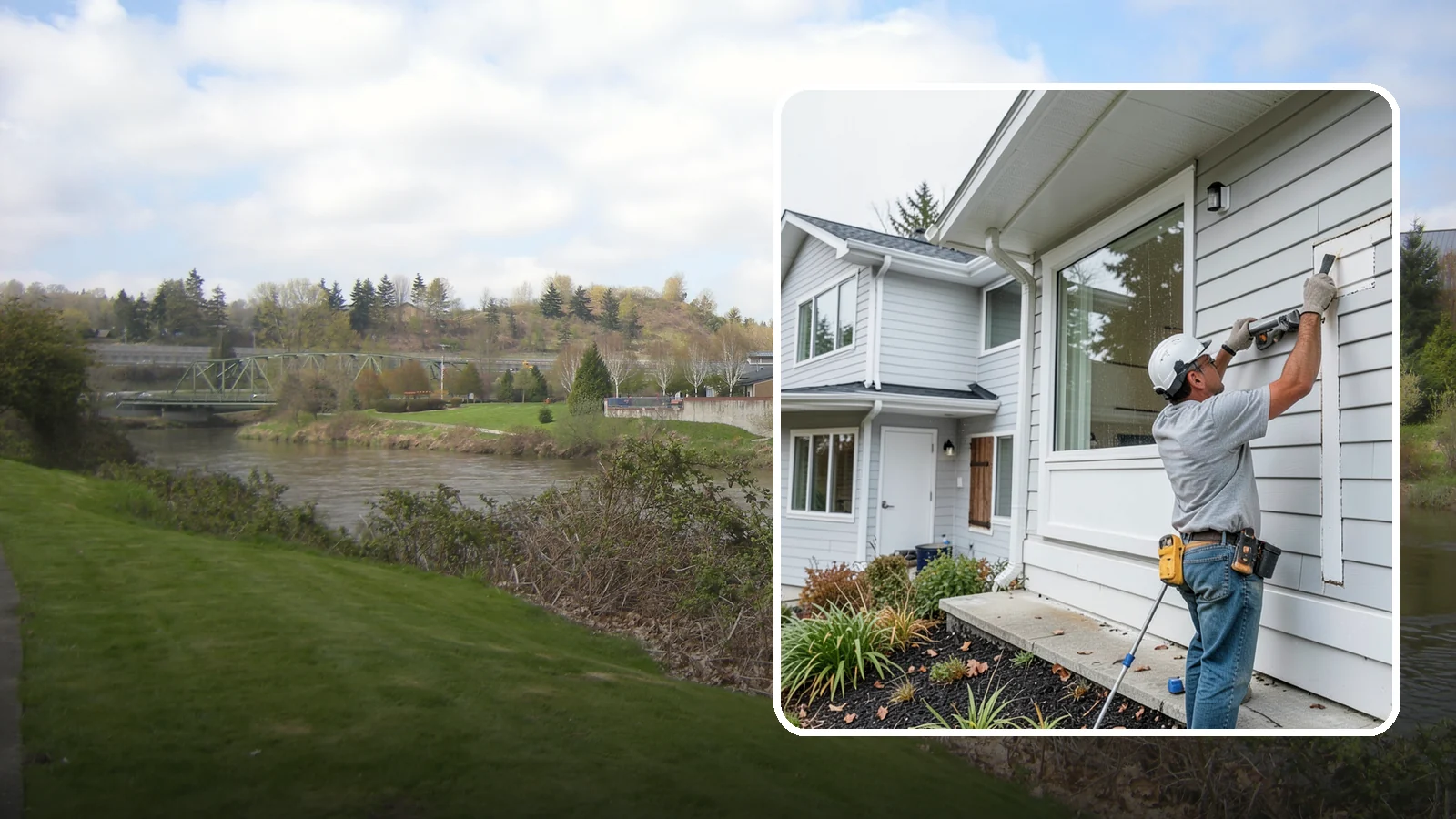 Exterior Caulking in Tukwila, King County, WA - Exterior caulking that seals the gaps where wind-driven rain tries to enter your home.