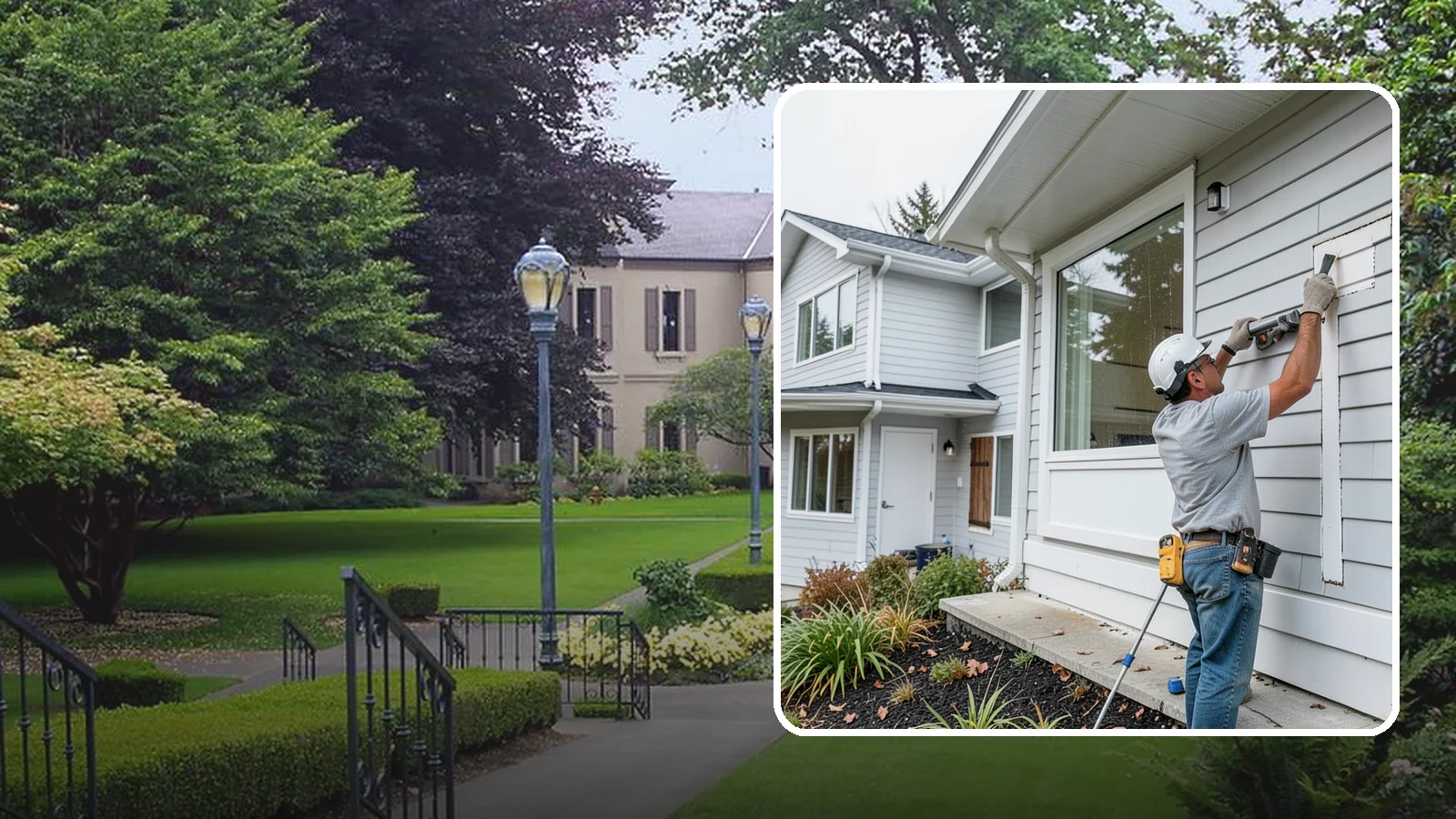 Exterior Caulking in Woodinville, King County, WA - Exterior caulking that seals the gaps where wind-driven rain tries to enter your home.