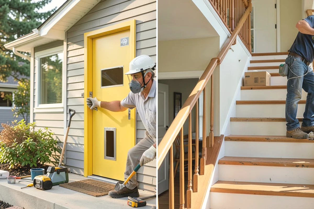 Exterior Door Installation in Anacortes, Skagit County, WA - Measure the rough opening and assess the existing framing for moisture or rot