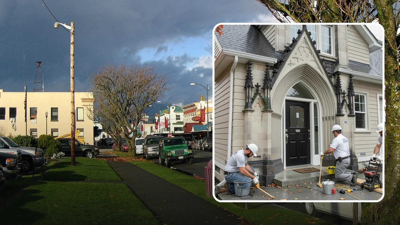 Exterior Door Installation in Arlington, Snohomish County, WA - A new exterior door installed to seal out Western Washington's wind-driven rain while boosting your home's curb appeal and energy...