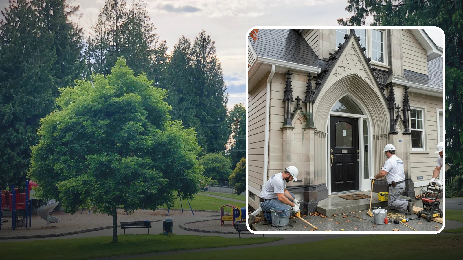 Exterior Door Installation in Bonney Lake, Pierce County, WA - A new exterior door installed to seal out Western Washington's wind-driven rain while boosting your home's curb appeal and energy...