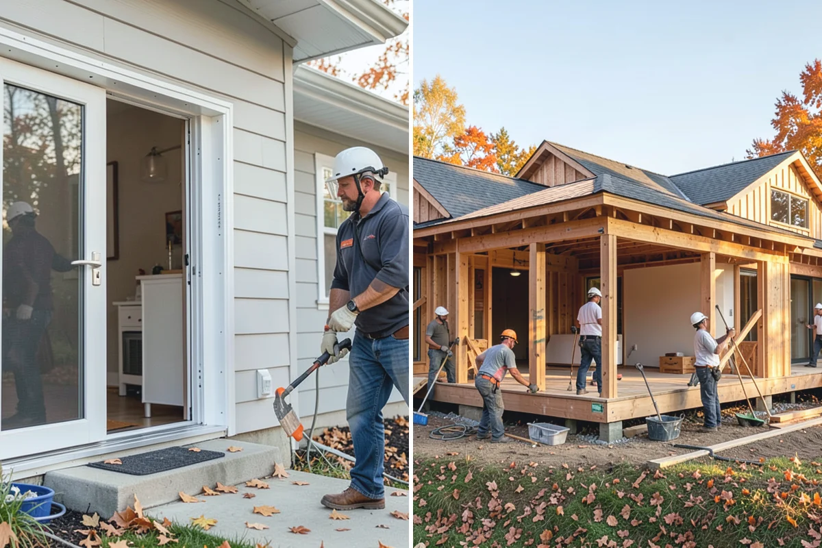 Exterior Door Installation in Bonney Lake, Pierce County, WA - Measure the rough opening and assess the existing framing for moisture or rot