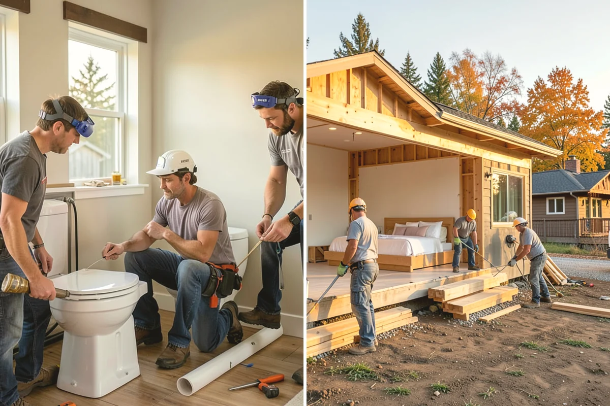 Exterior Door Installation in Burlington, Skagit County, WA - Measure the rough opening and assess the existing framing for moisture or rot