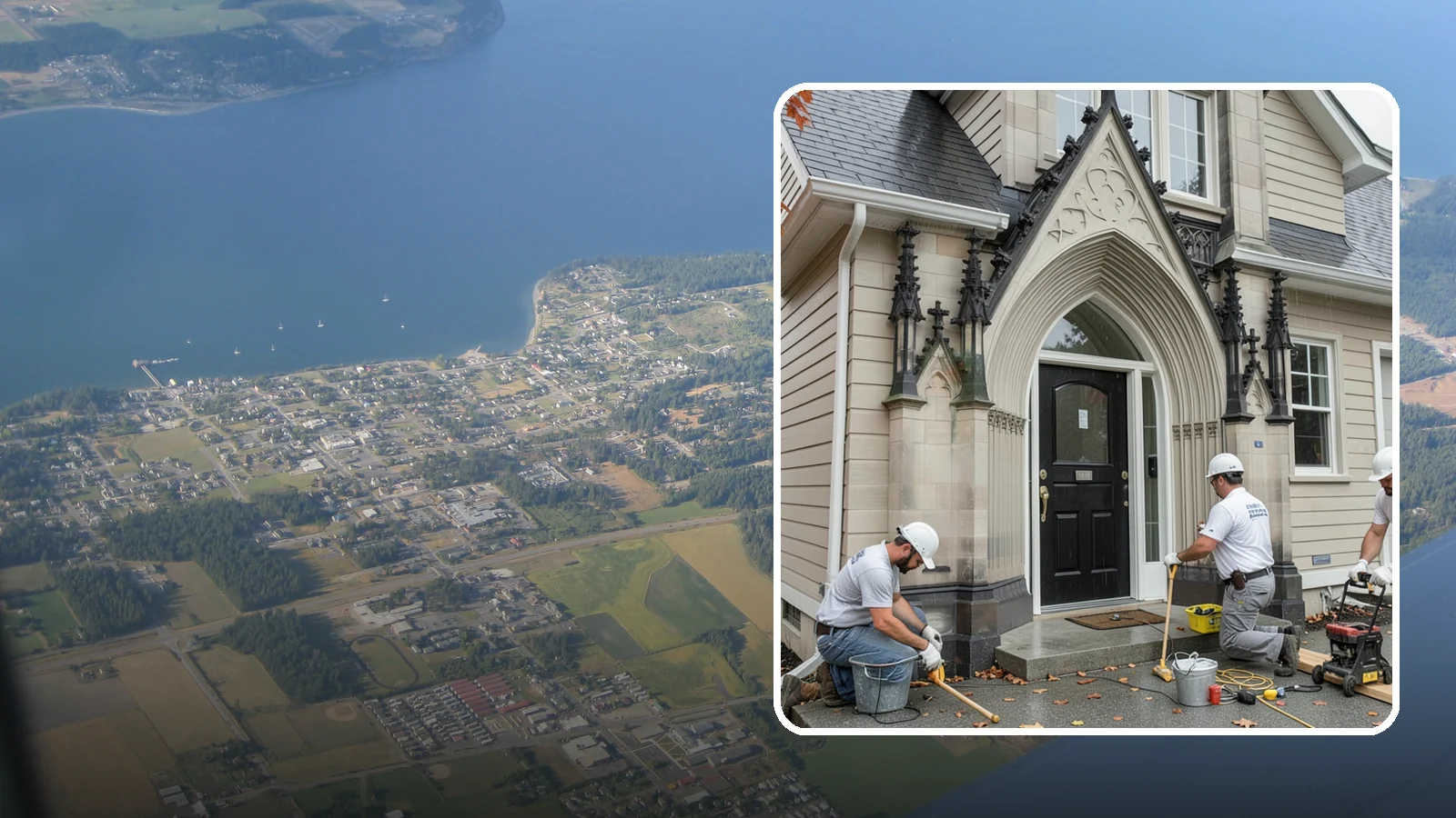 Exterior Door Installation in Coupeville, Island County, WA - A new exterior door installed to seal out Western Washington's wind-driven rain while boosting your home's curb appeal and energy...