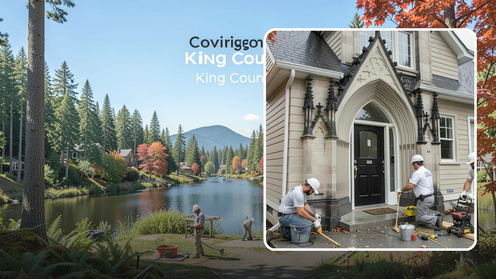 Exterior Door Installation in Covington, King County, WA - A new exterior door installed to seal out Western Washington's wind-driven rain while boosting your home's curb appeal and energy...