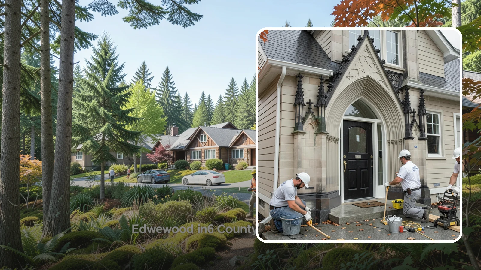 Exterior Door Installation in Edgewood, Pierce County, WA - A new exterior door installed to seal out Western Washington's wind-driven rain while boosting your home's curb appeal and energy...