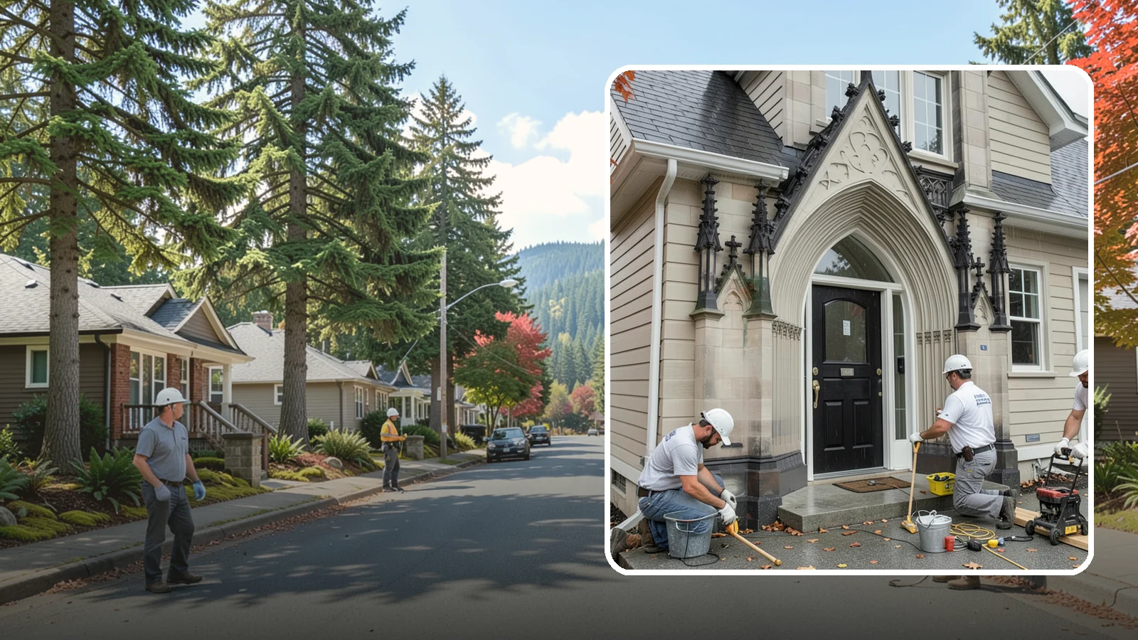 Exterior Door Installation in Hunts Point, King County, WA - A new exterior door installed to seal out Western Washington's wind-driven rain while boosting your home's curb appeal and energy...