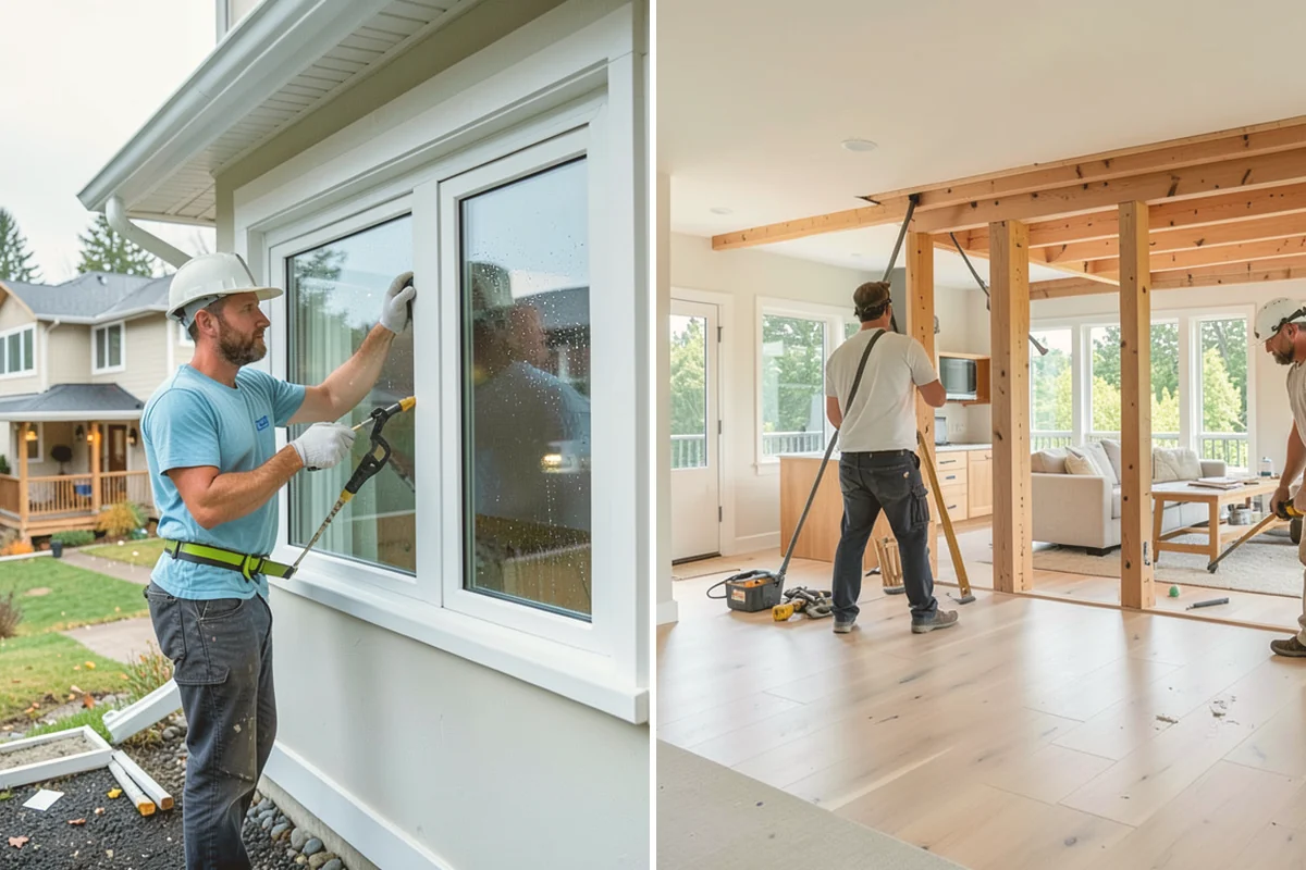 Exterior Door Installation in Kent, King County, WA - Measure the rough opening and assess the existing framing for moisture or rot