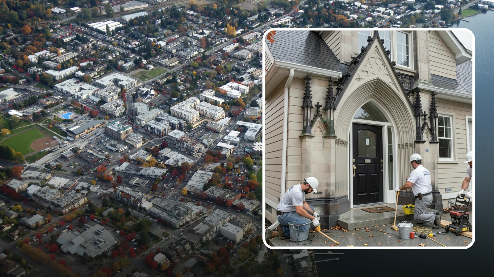 Exterior Door Installation in Kirkland, King County, WA - A new exterior door installed to seal out Western Washington's wind-driven rain while boosting your home's curb appeal and energy...