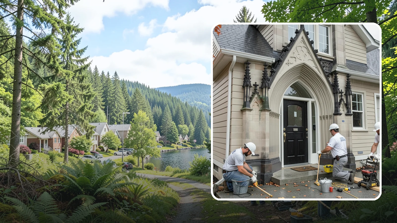 Exterior Door Installation in Lake Forest Park, King County, WA - A new exterior door installed to seal out Western Washington's wind-driven rain while boosting your home's curb appeal and energy...