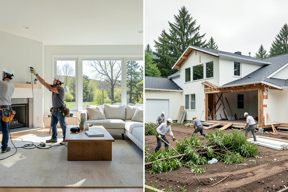 Exterior Door Installation in Lyman, Skagit County, WA - Measure the rough opening and assess the existing framing for moisture or rot