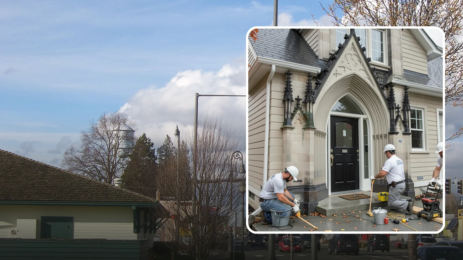 Exterior Door Installation in Marysville, Snohomish County, WA - A new exterior door installed to seal out Western Washington's wind-driven rain while boosting your home's curb appeal and energy...