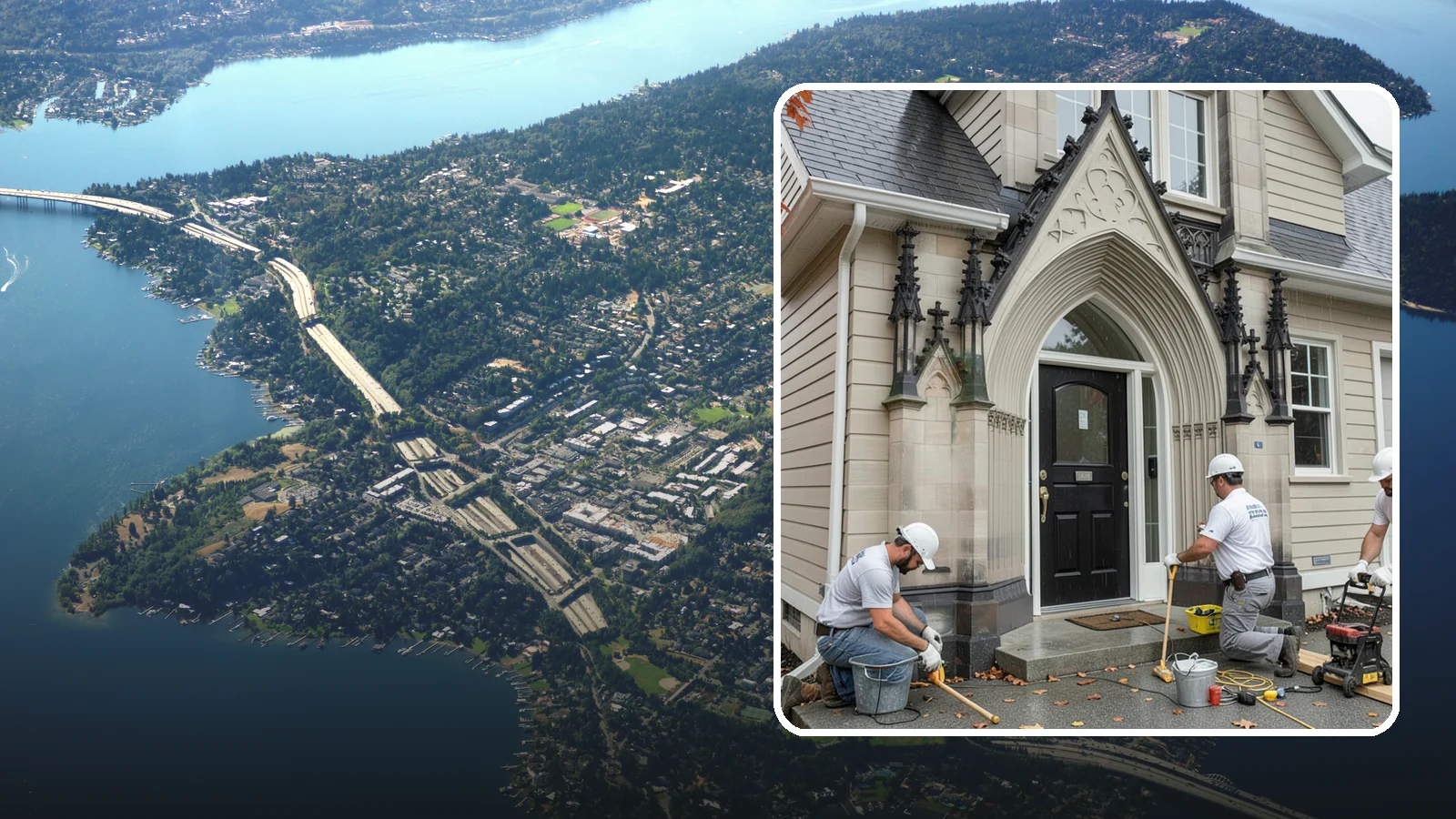 Exterior Door Installation in Mercer Island, King County, WA - A new exterior door installed to seal out Western Washington's wind-driven rain while boosting your home's curb appeal and energy...