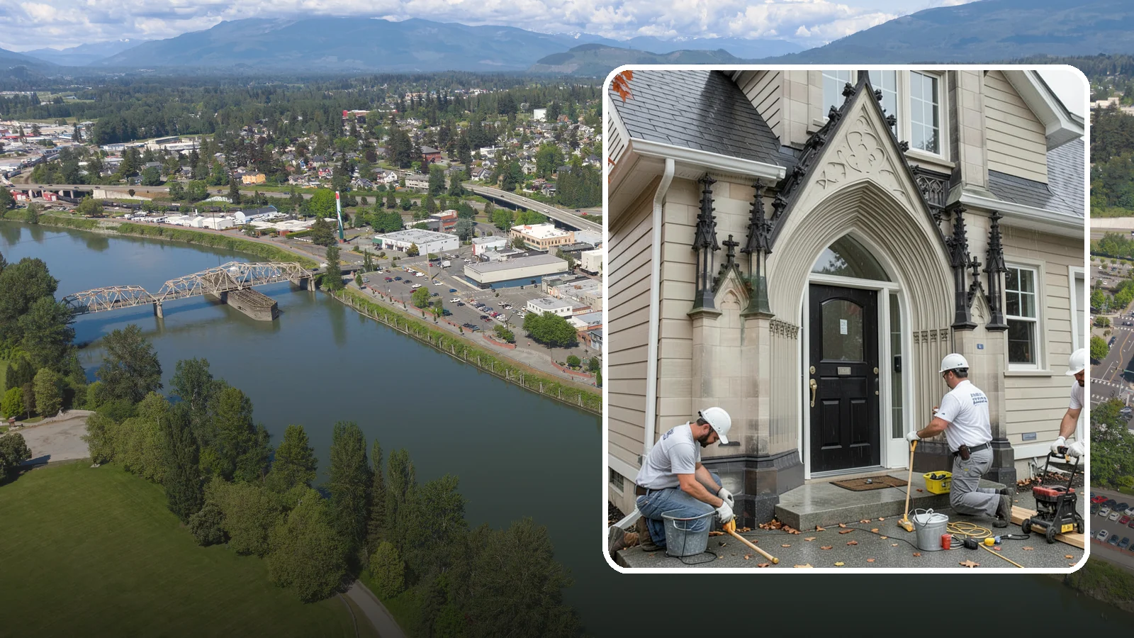 Exterior Door Installation in Mount Vernon, Skagit County, WA - A new exterior door installed to seal out Western Washington's wind-driven rain while boosting your home's curb appeal and energy...