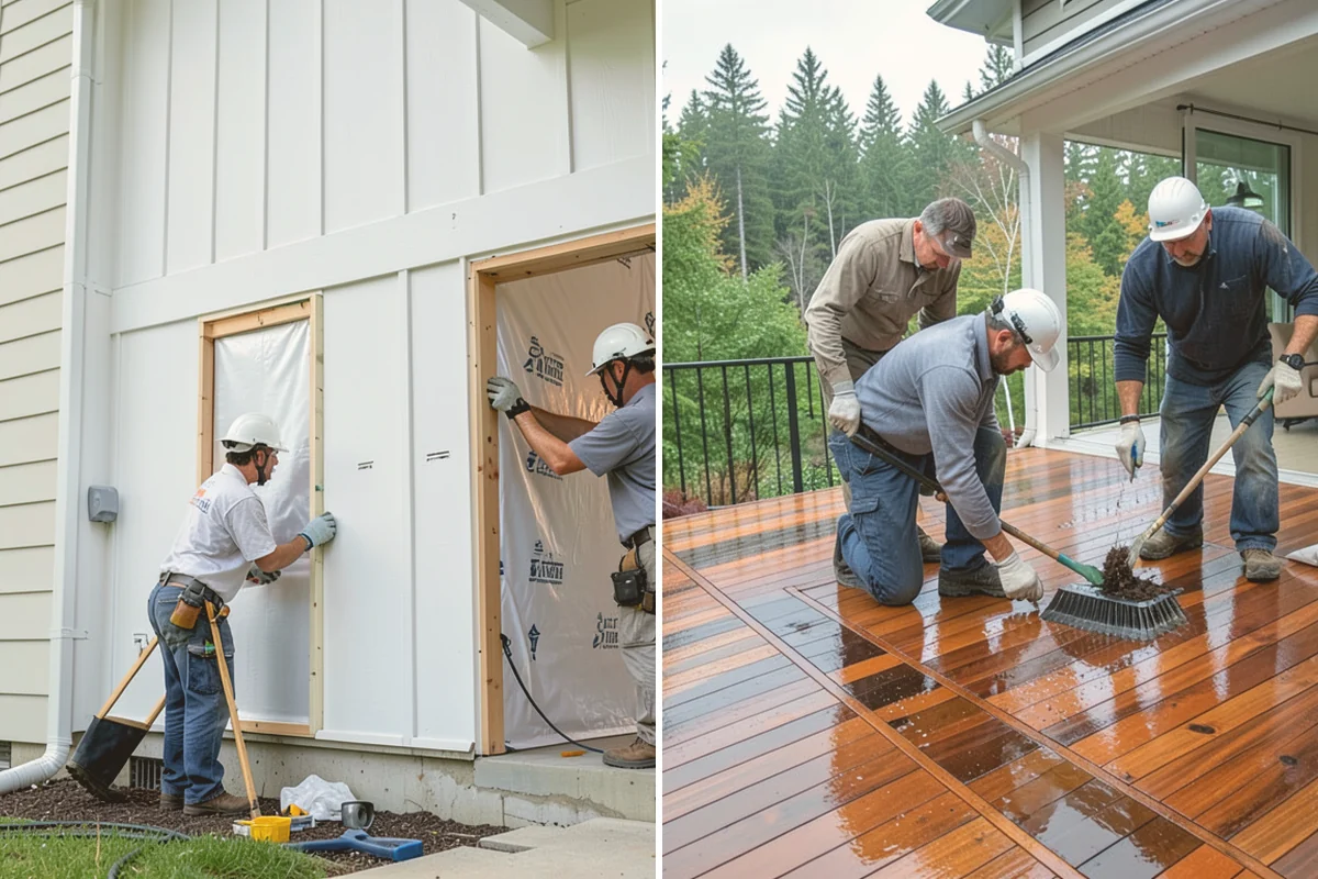 Exterior Door Installation in Mount Vernon, Skagit County, WA - Measure the rough opening and assess the existing framing for moisture or rot