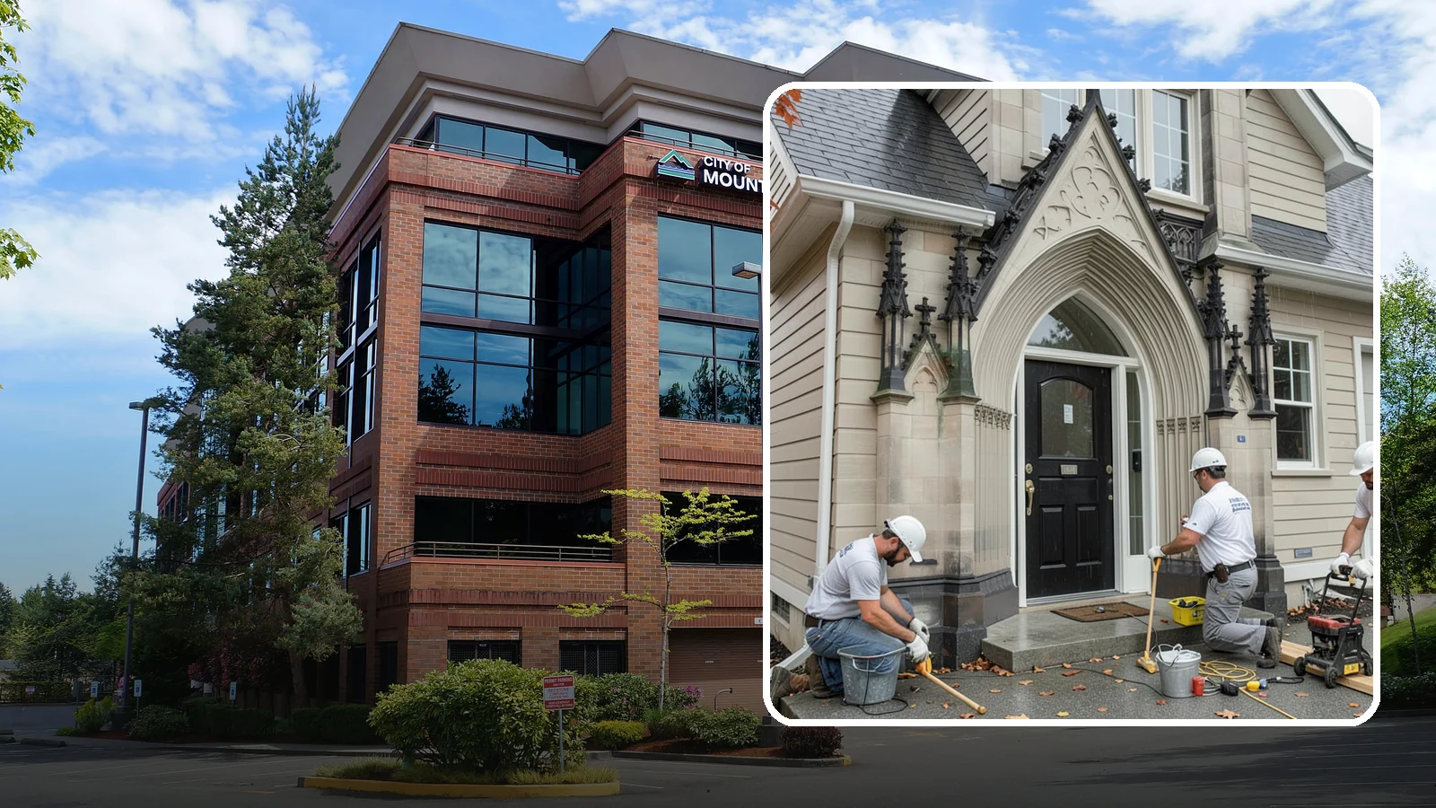 Exterior Door Installation in Mountlake Terrace, Snohomish County, WA - A new exterior door installed to seal out Western Washington's wind-driven rain while boosting your home's curb appeal and energy...
