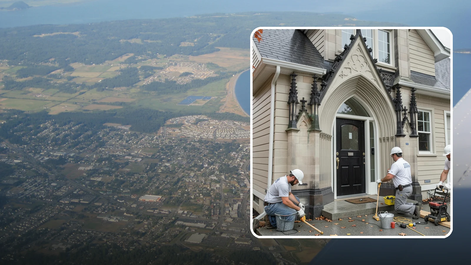Exterior Door Installation in Oak Harbor, Island County, WA - A new exterior door installed to seal out Western Washington's wind-driven rain while boosting your home's curb appeal and energy...