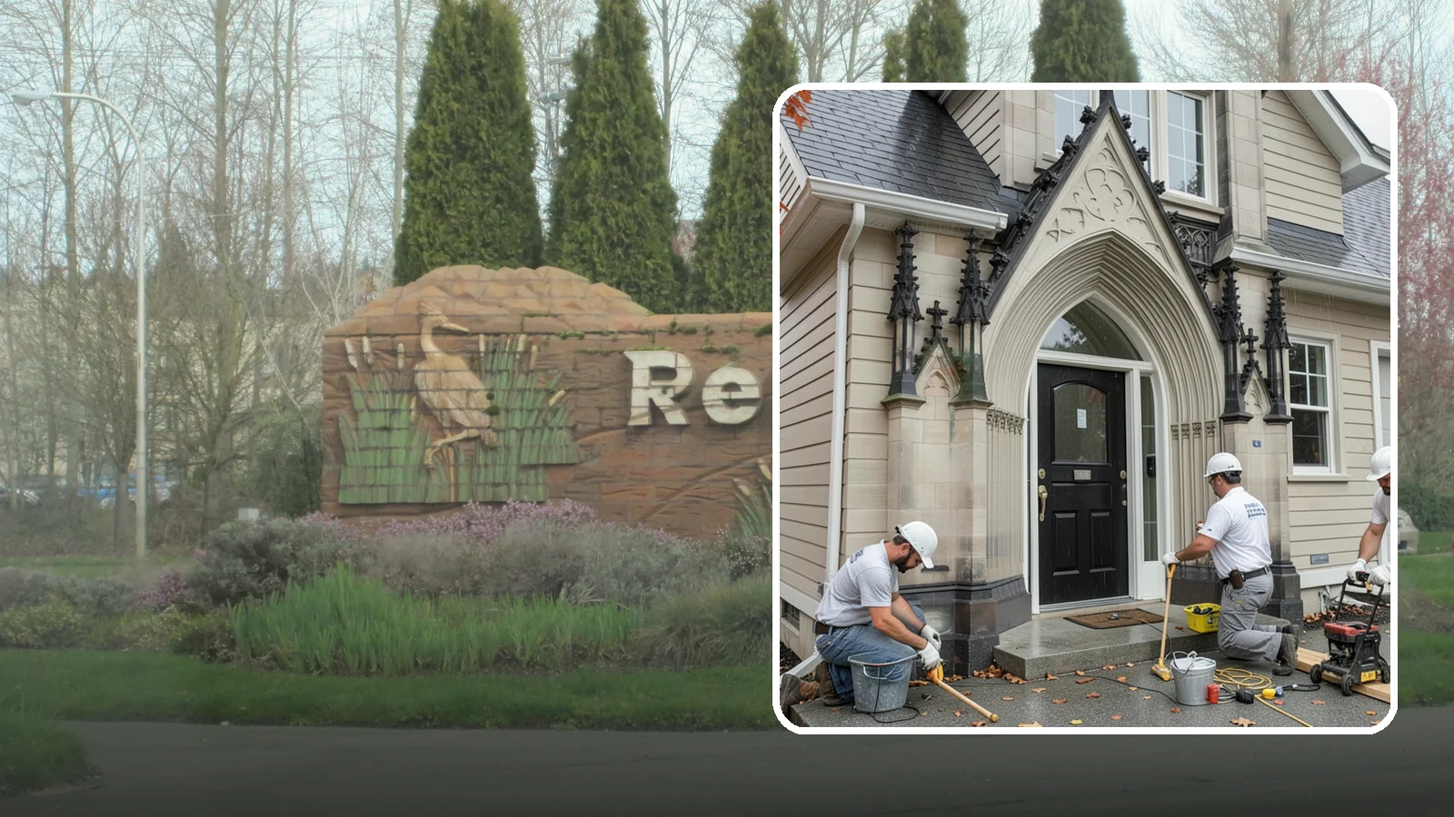 Exterior Door Installation in Renton, King County, WA - A new exterior door installed to seal out Western Washington's wind-driven rain while boosting your home's curb appeal and energy...