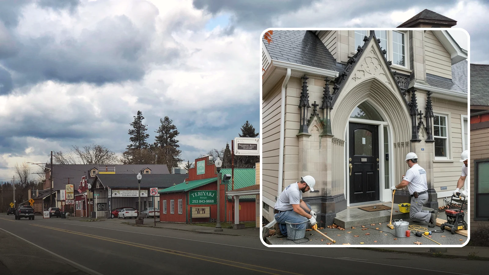 Exterior Door Installation in Roy, Pierce County, WA - A new exterior door installed to seal out Western Washington's wind-driven rain while boosting your home's curb appeal and energy...