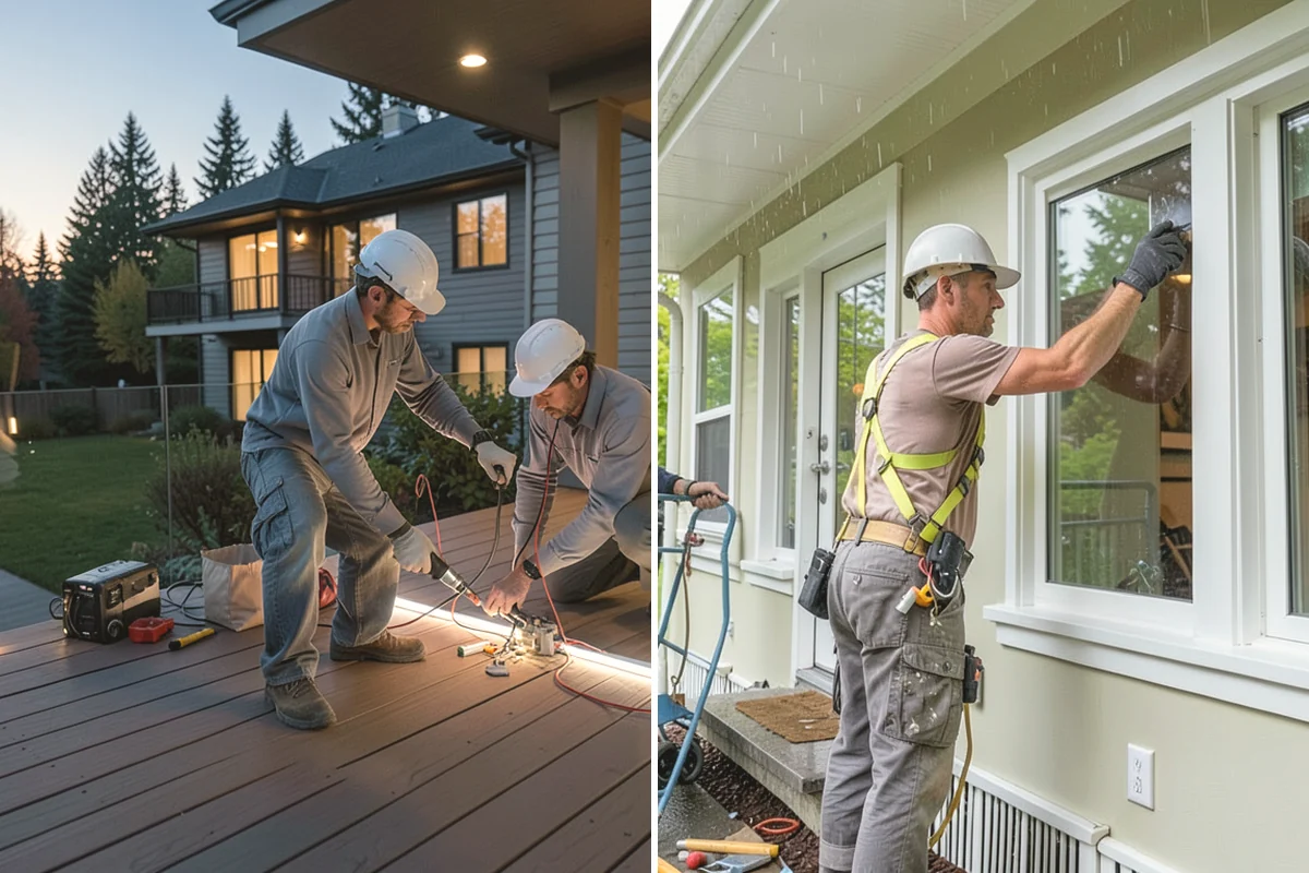 Exterior Door Installation in Ruston, Pierce County, WA - Measure the rough opening and assess the existing framing for moisture or rot
