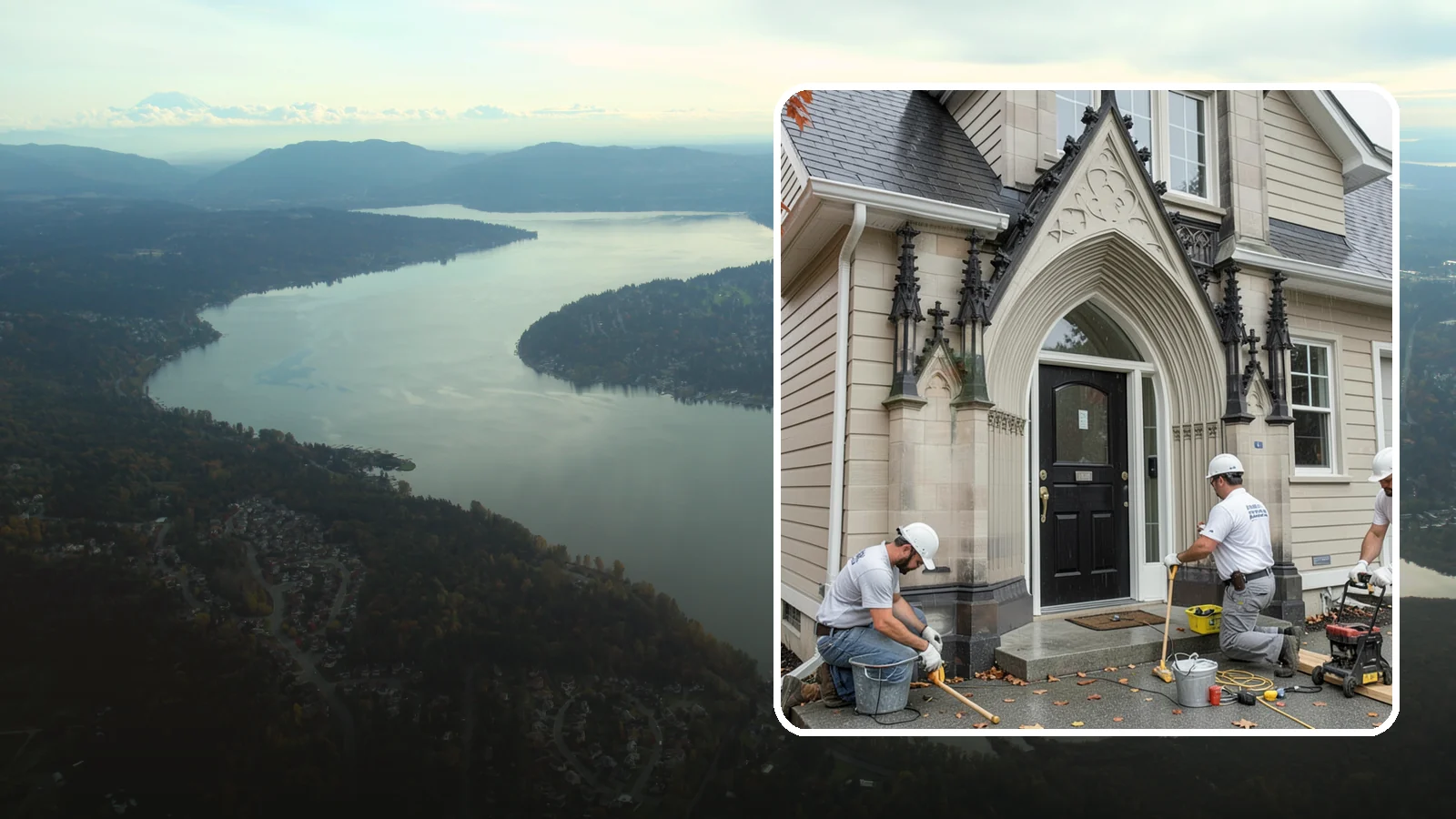 Exterior Door Installation in Sammamish, King County, WA - A new exterior door installed to seal out Western Washington's wind-driven rain while boosting your home's curb appeal and energy...
