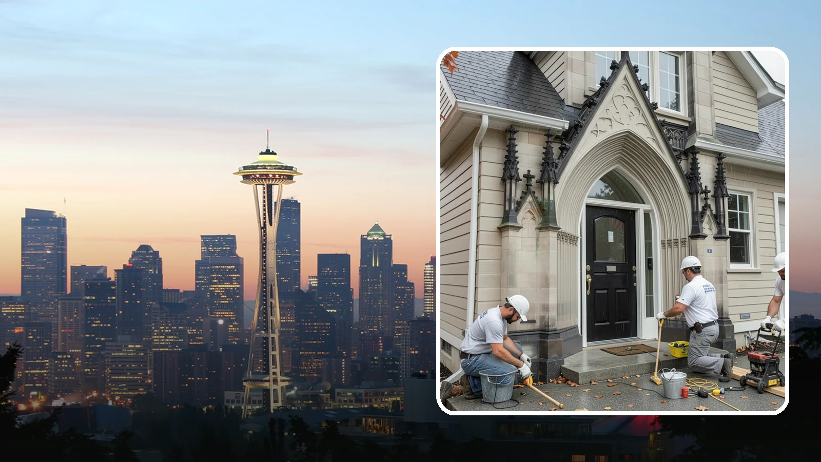 Exterior Door Installation in Seattle, King County, WA - A new exterior door installed to seal out Western Washington's wind-driven rain while boosting your home's curb appeal and energy...
