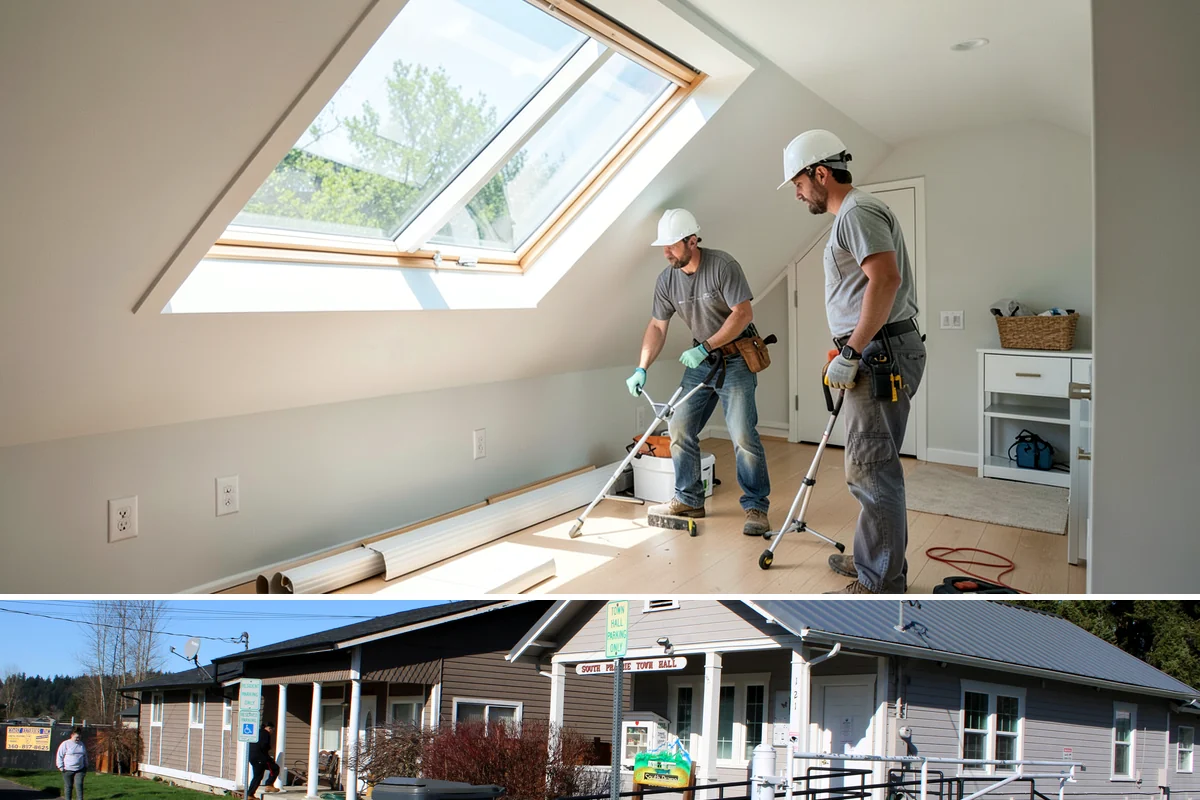 Exterior Door Installation in South Prairie, Pierce County, WA - Late spring through early fall offers the driest window to open a wall and keep the interior protected, though we can install...