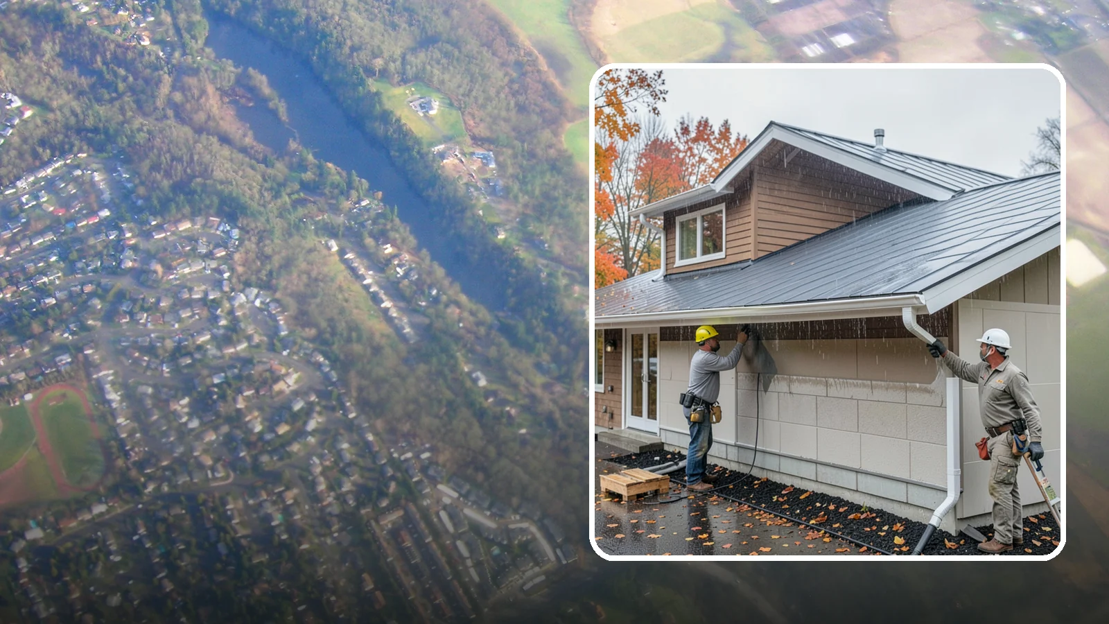 Exterior Foundation Waterproofing in Algona, King County, WA - Applying a protective barrier to the outside face of foundation walls so groundwater never enters.