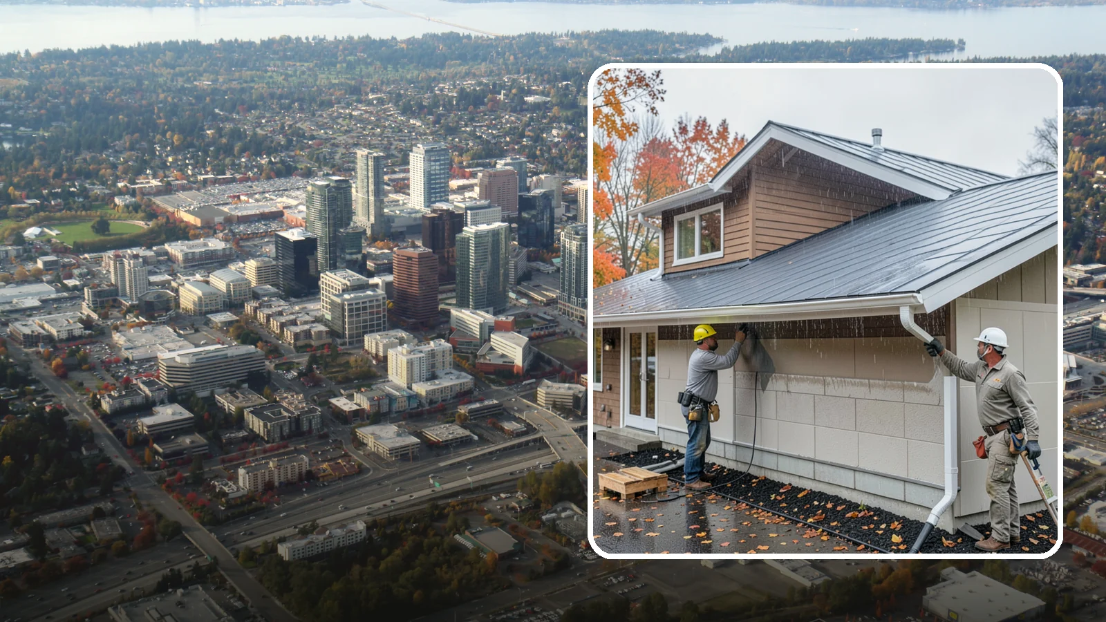 Exterior Foundation Waterproofing in Bellevue, King County, WA - Applying a protective barrier to the outside face of foundation walls so groundwater never enters.