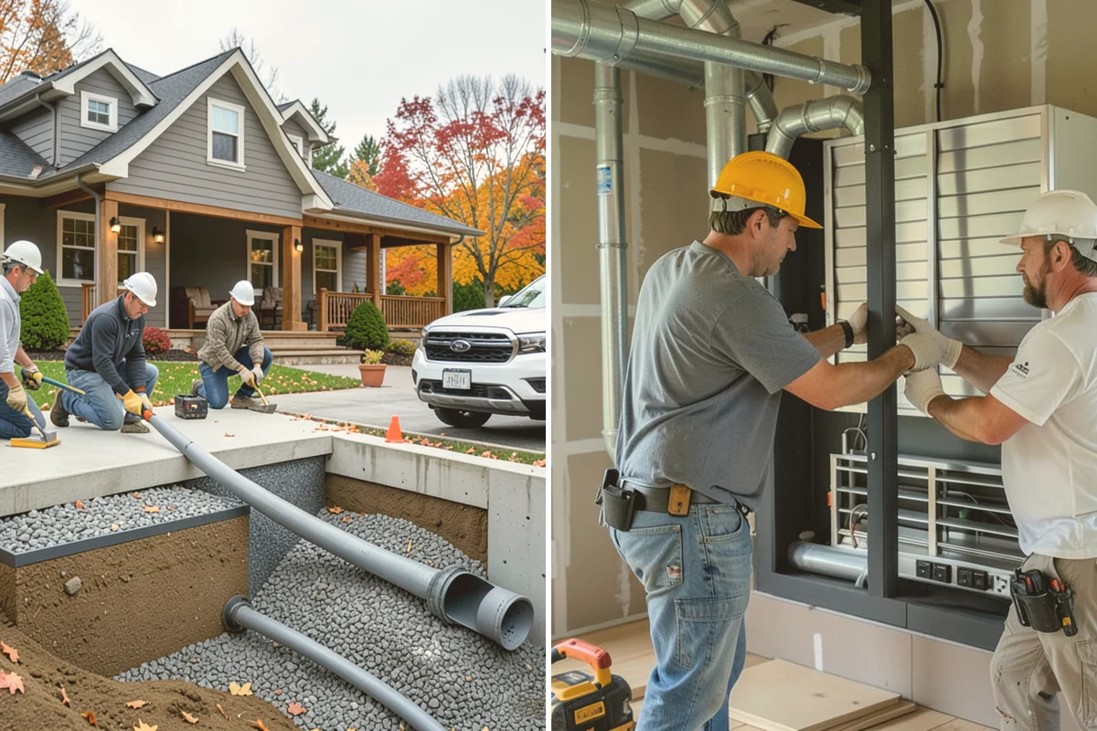 Exterior Foundation Waterproofing in Edmonds, Snohomish County, WA - Excavate along the foundation down to the footing