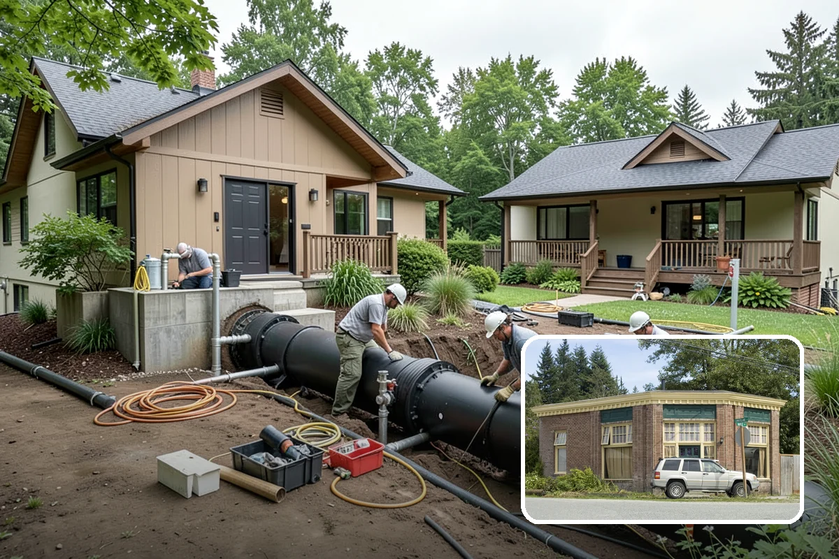 Exterior Foundation Waterproofing in Hamilton, Skagit County, WA - Blocks water at the source before it touches the wall
