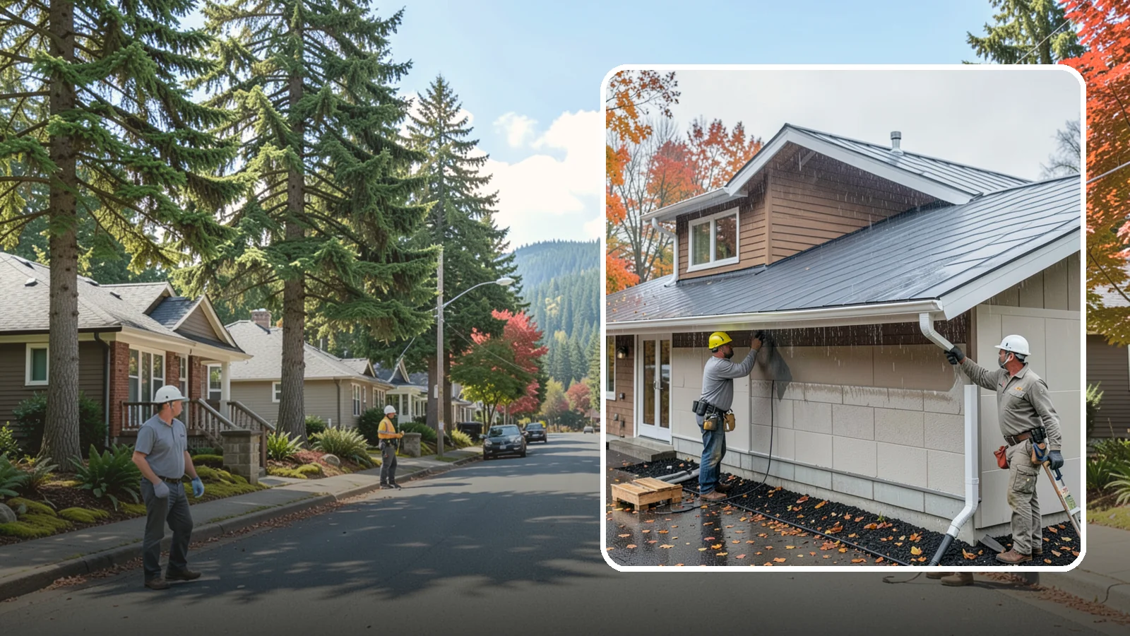 Exterior Foundation Waterproofing in Hunts Point, King County, WA - Applying a protective barrier to the outside face of foundation walls so groundwater never enters.