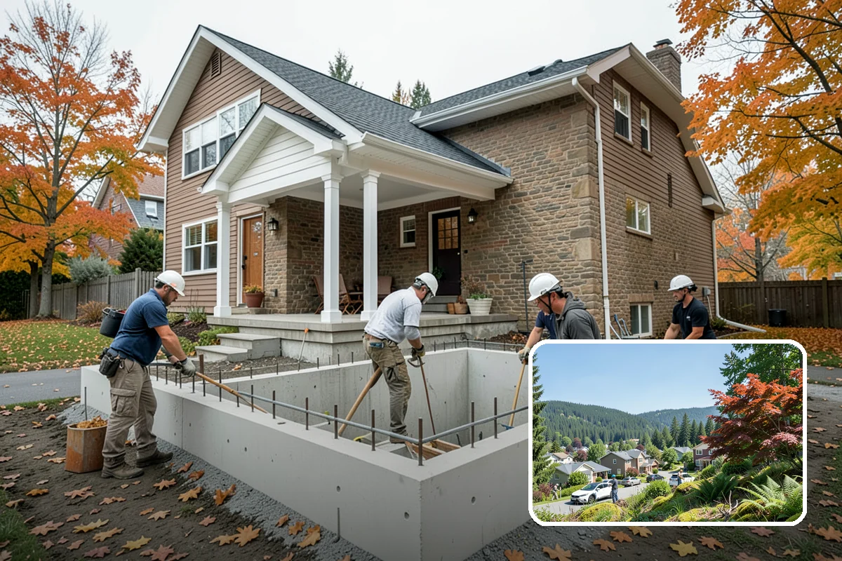 Exterior Foundation Waterproofing in Index, Snohomish County, WA - Blocks water at the source before it touches the wall