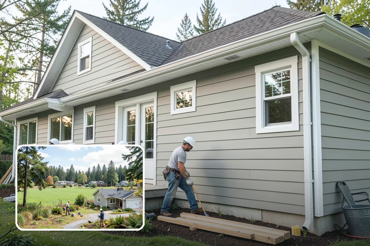 Exterior Foundation Waterproofing in Lyman, Skagit County, WA - Blocks water at the source before it touches the wall