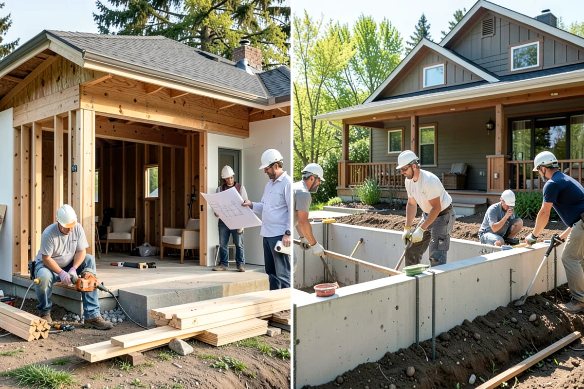 Exterior Foundation Waterproofing in Maple Valley, King County, WA - Excavate along the foundation down to the footing