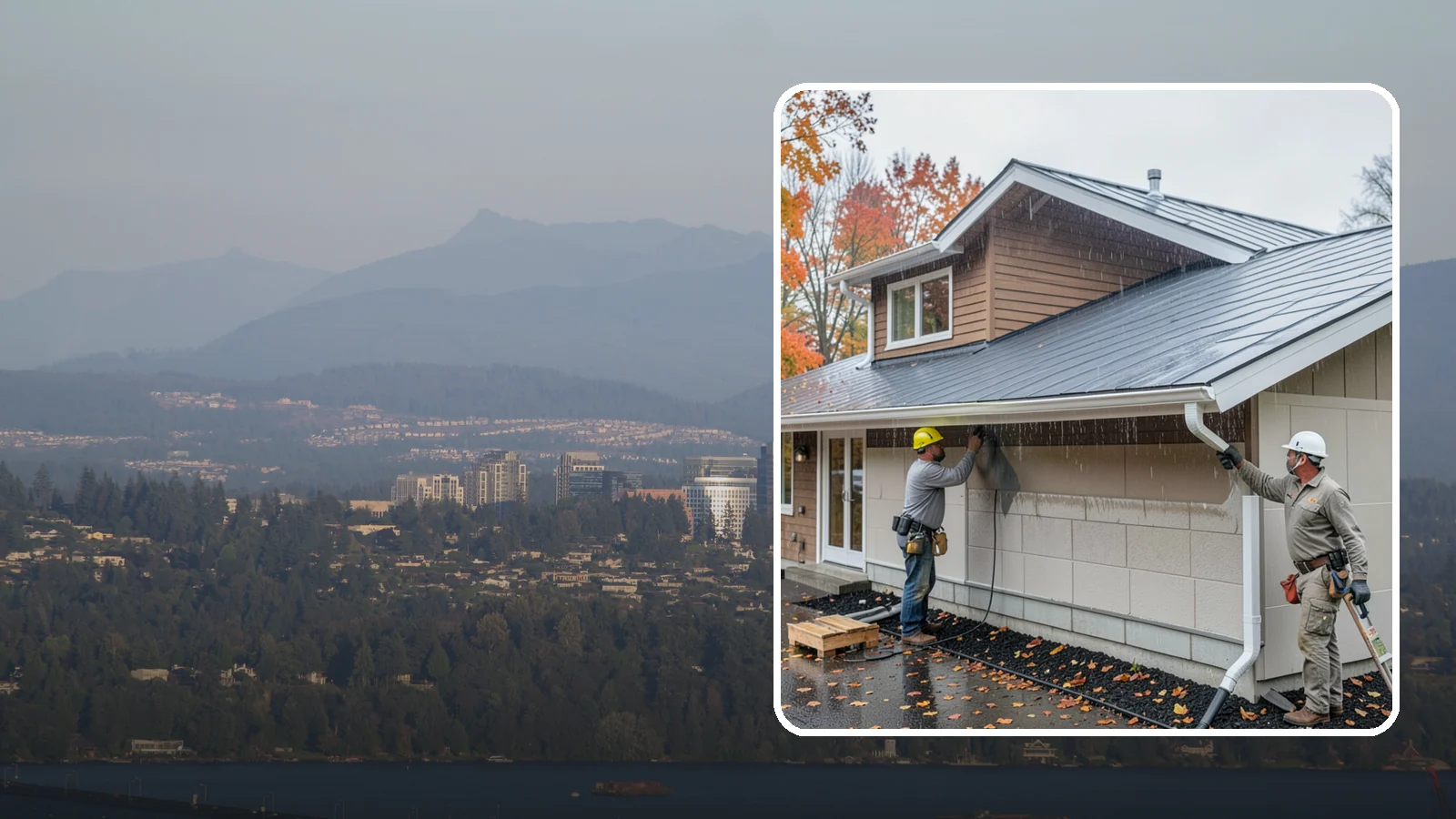 Exterior Foundation Waterproofing in Medina, King County, WA - Applying a protective barrier to the outside face of foundation walls so groundwater never enters.