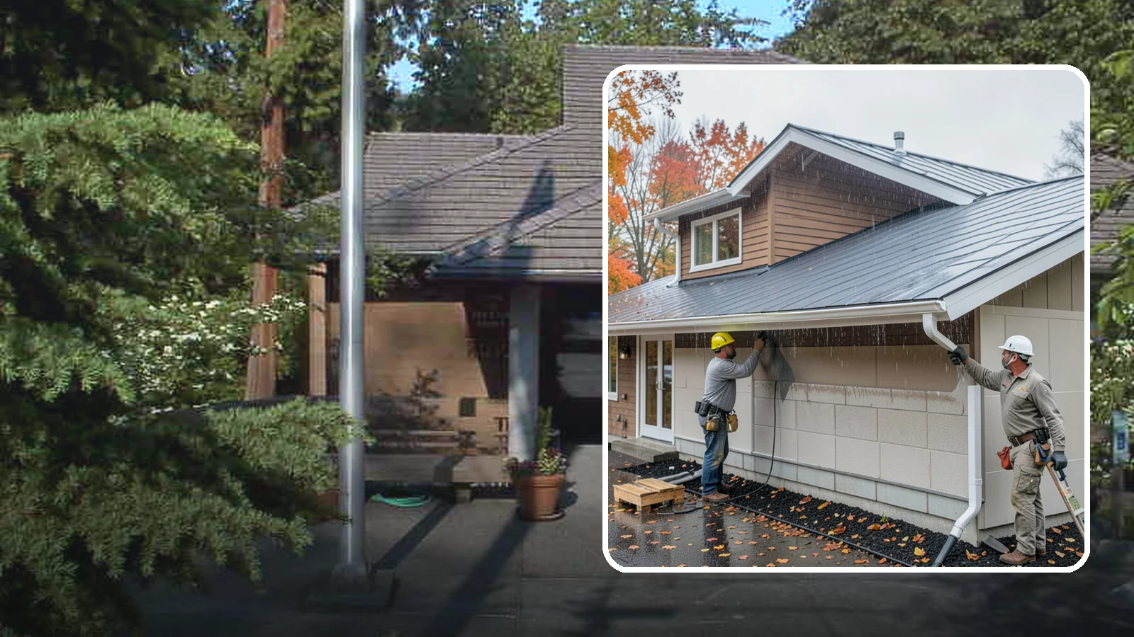 Exterior Foundation Waterproofing in Yarrow Point, King County, WA - Applying a protective barrier to the outside face of foundation walls so groundwater never enters.