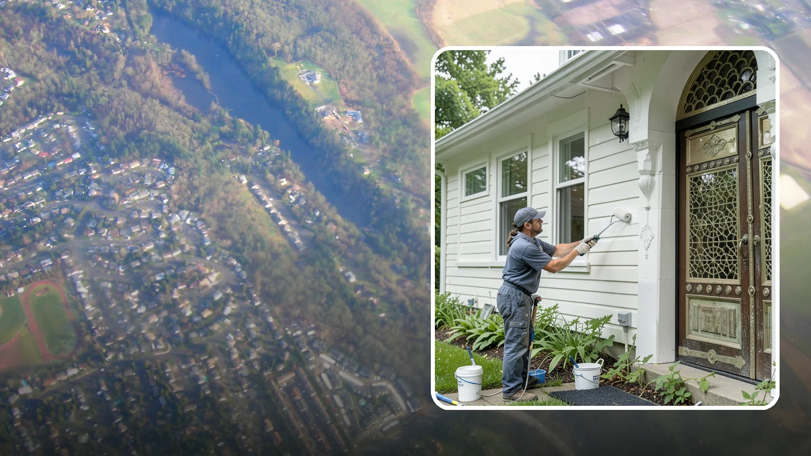 Exterior Painting in Algona, King County, WA - Exterior painting protects and renews your home's siding, trim, and eaves against the wet Western Washington climate.